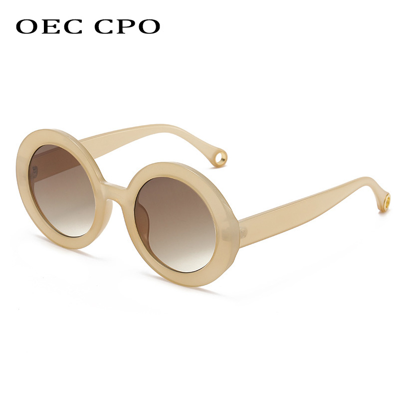 Lunettes de soleil rondes colorées punk pour femmes et hommes, nouvelle mode, nickel é, marque de styliste, bonbons, nuances UV400
