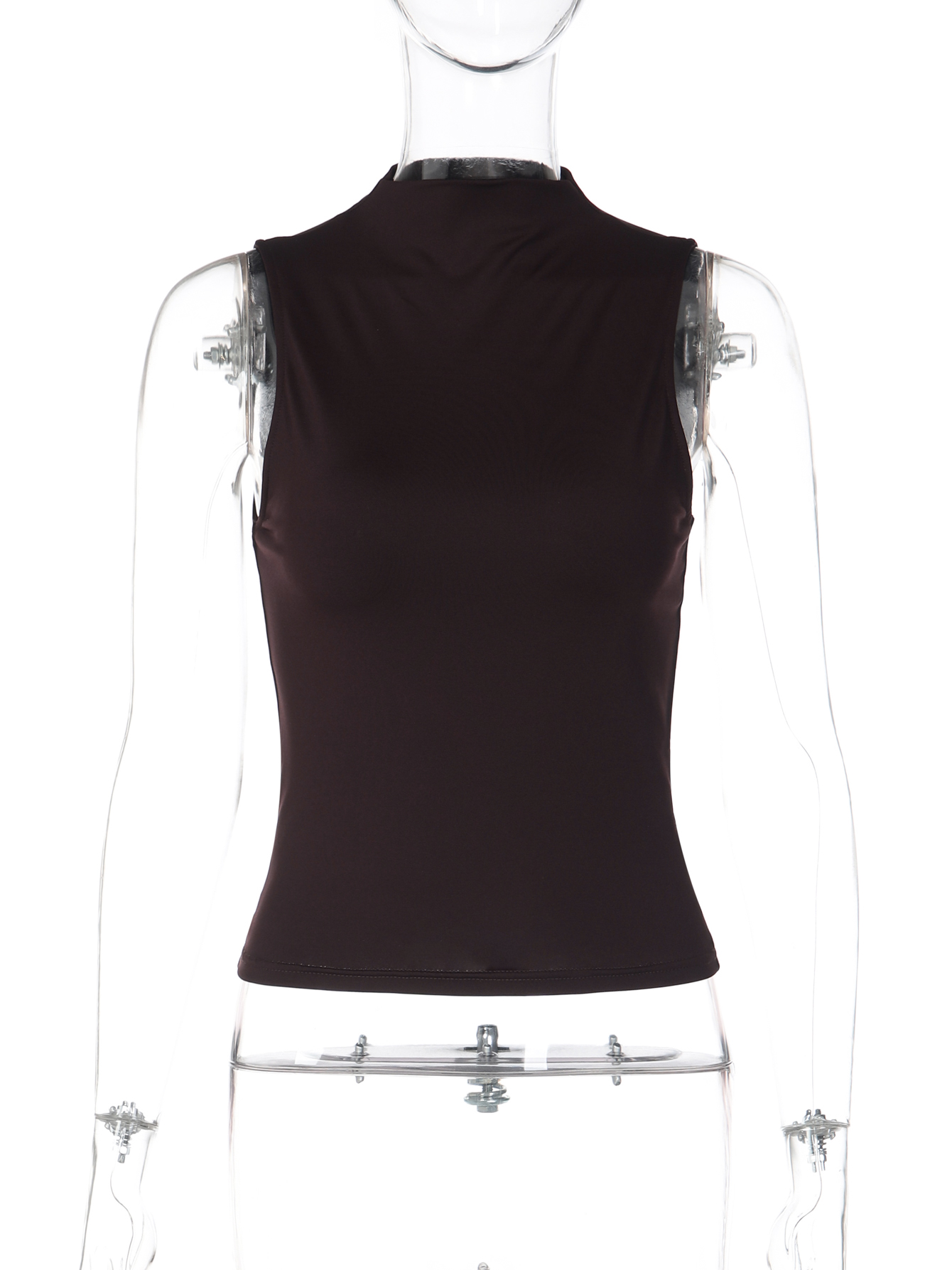 Hugcitar – Nouveau débardeur court sexy à col roulé uni pour femme, tenue décontractée d'été, streetwear, idéal pour les fêtes, vente en gros