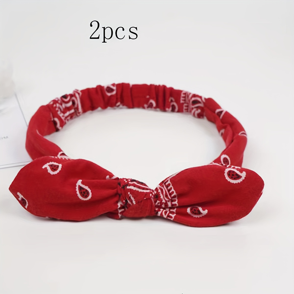 Bandeau élastique à nœud imprimé cachemire, turban, accessoire de coiffure pour femme, décontracté, sport, lavage du visage, 6 couleurs