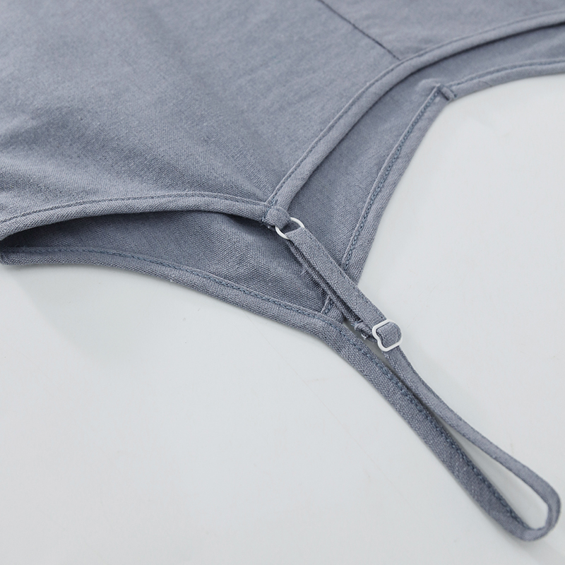 Robe d'été élégante en lin pour femmes, décontractée, ample, Sexy, bretelles Spaghetti, col en v, longue robe mi-longue, vêtements féminins
