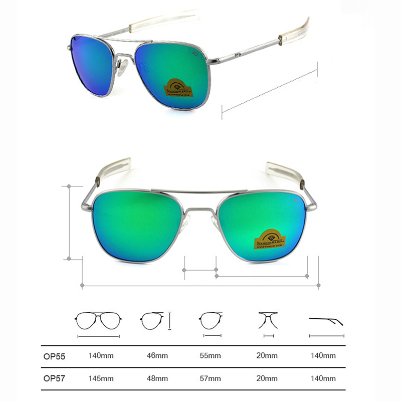 Pilot AO lunettes de soleil hommes Top qualité marque concepteur AGX verre trempé lentille lunettes de soleil mâle