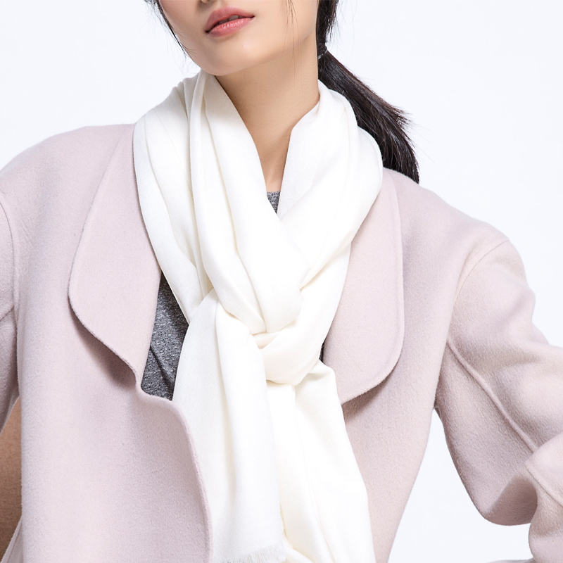 Écharpe en laine pour femme, châles et enveloppes d'hiver, marque de luxe, écharpes à la mode pour dames, poncho, chaîne blanche 2019