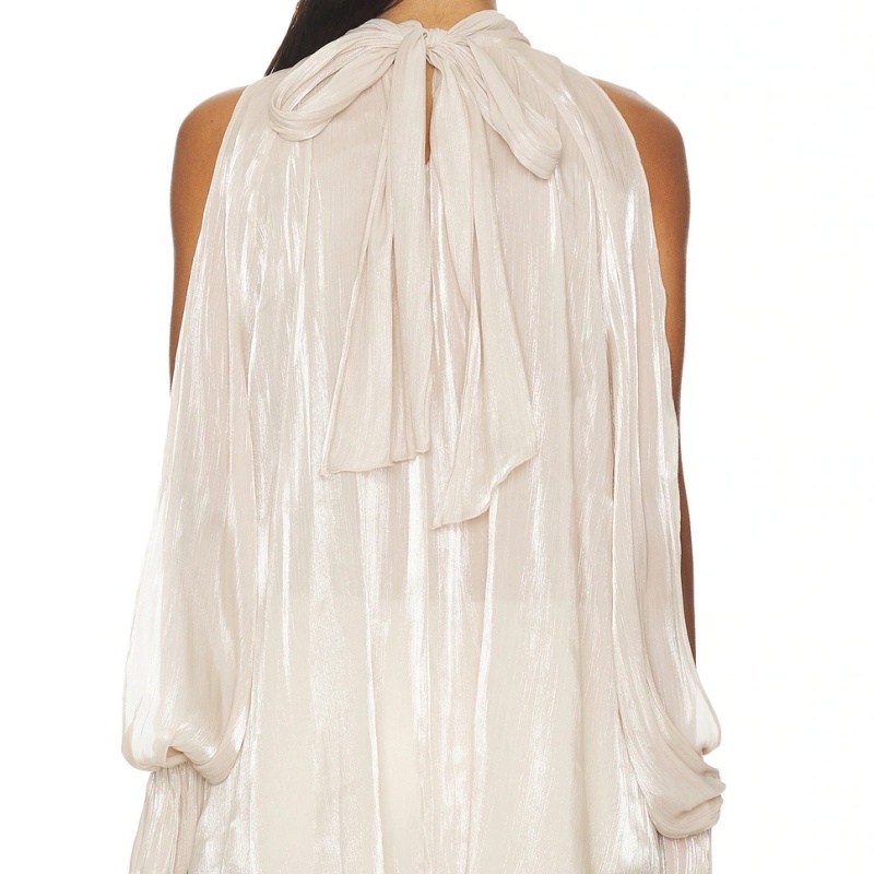 Haut poncho en maille à manches chauve-souris pour femme, style Y2K, chemisier en mousseline à manches longues et col montant, transparent, coupe cape