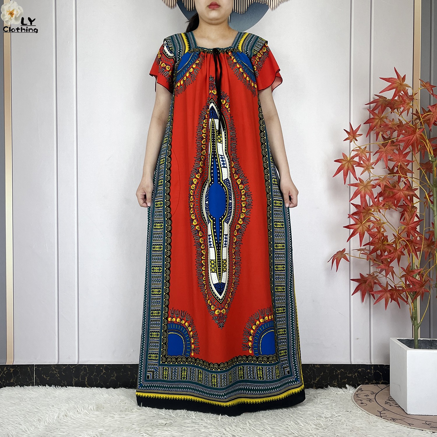 Abaya africain à manches courtes pour femmes, nouveau Style, mode d'été, Robe en coton, col bateau, Caftan ample, dubaï, Islam, Robe élégante
