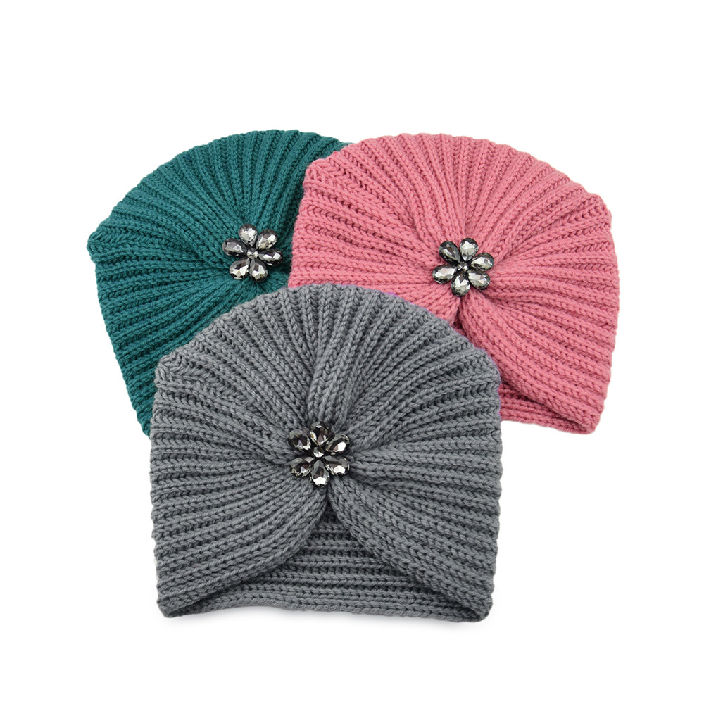 Chapeau chaud tricoté pour femmes, couleur unie, couvre-chef musulman, cyclisme en plein air, garde au chaud, accessoires pour cheveux, offre spéciale