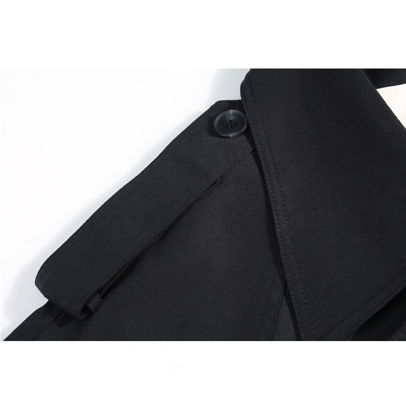 Manteaux coupe-vent mi-longs pour femmes à la mode et polyvalents pour le printemps et l'automne, avec un design coupe ample. Manteau long