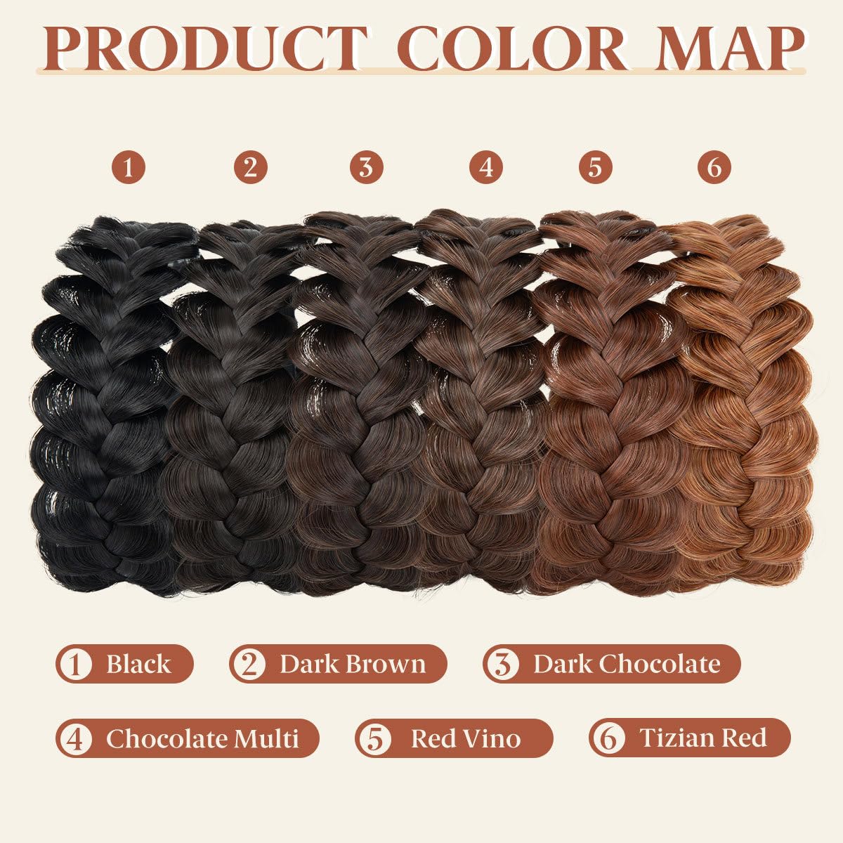 Serre-têtes larges tressés en cheveux synthétiques, avec dents, faits à la main, accessoires pour cheveux, noir, 1 pièce