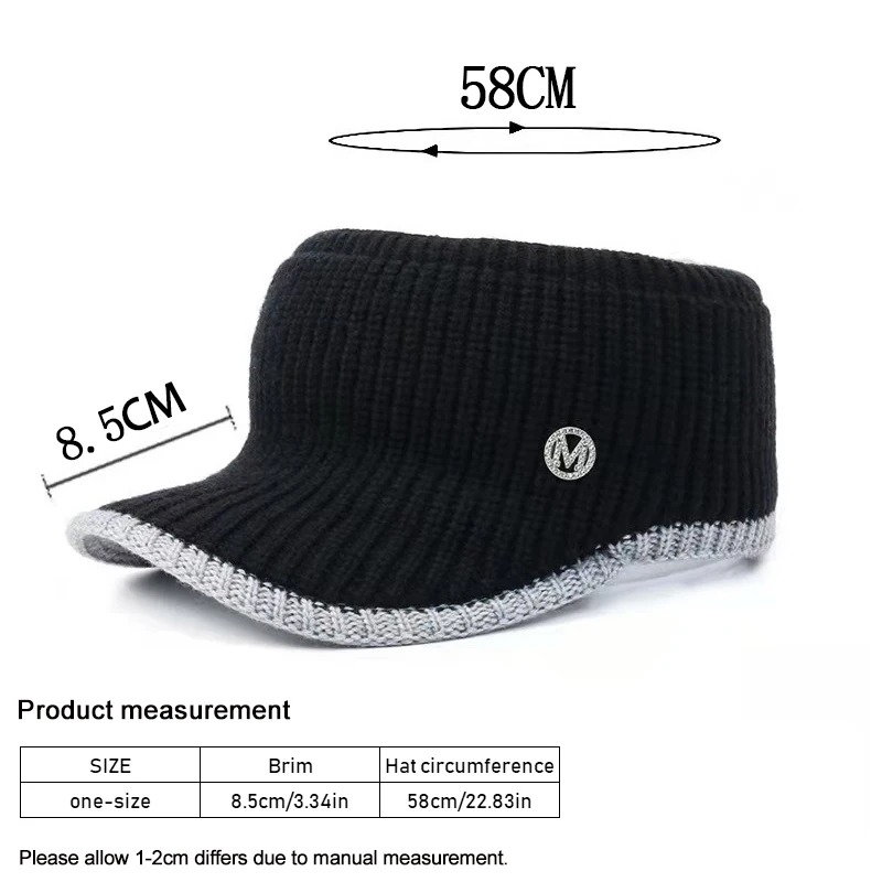 Chapeaux pour femmes Automne Hiver Sports Casquettes à visière ouverte Femme Tricoté Chaud Casquette de baseball Mode Course à pied Golf Soleil CHAPEAU