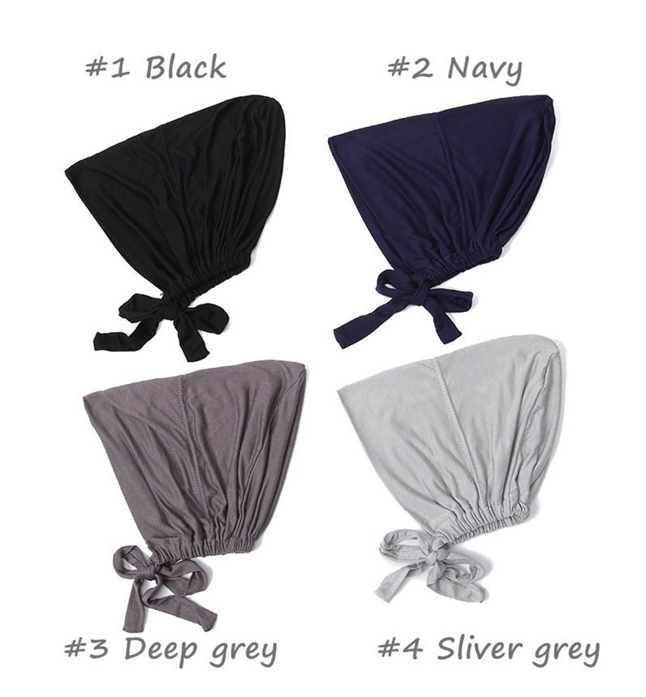 Nouveau Turban Musulman Doux en Modal, Bonnets Intérieurs pour Hijab, Sous-voile Islamique, Bonnets Indiens, Foulard Femme, Turbante Mujer