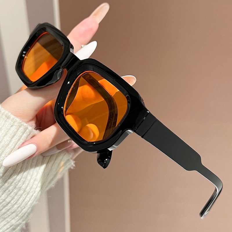 Lunettes de soleil vintage rectangulaires pour femmes, lunettes de soleil rétro tendance, lunettes de marque de luxe, lunettes de vue pour hommes