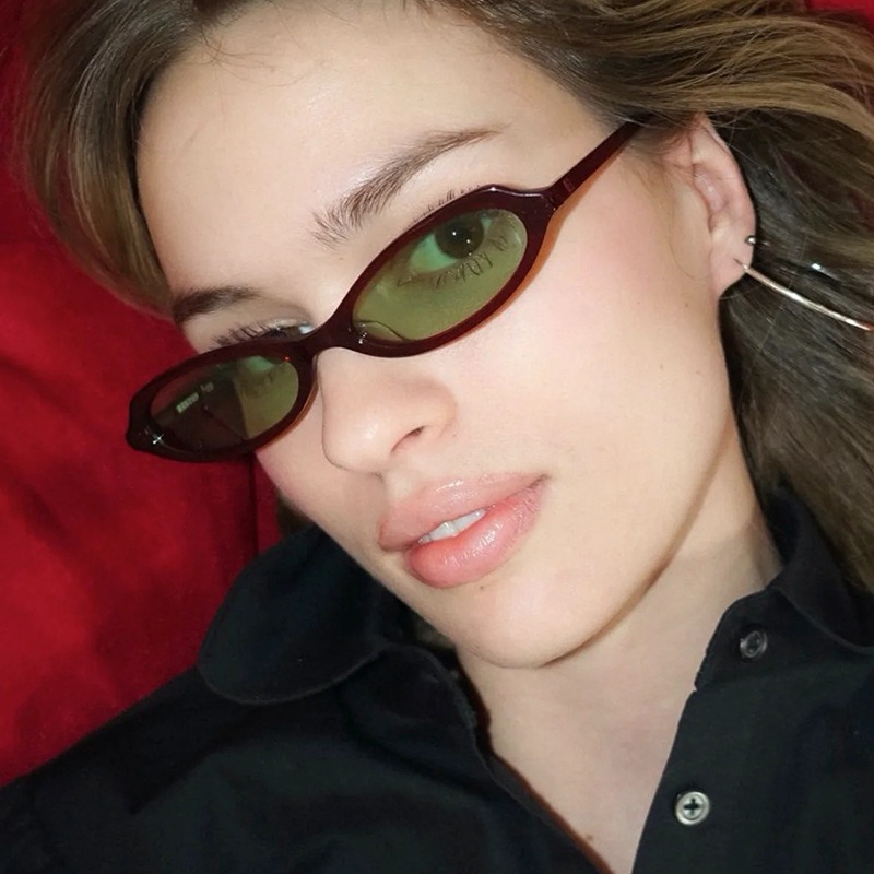 Petites lunettes de soleil ovales pour femmes, design vintage, lunettes de soleil sexy rétro punk pour hommes, lunettes de soleil tendance pour l'extérieur