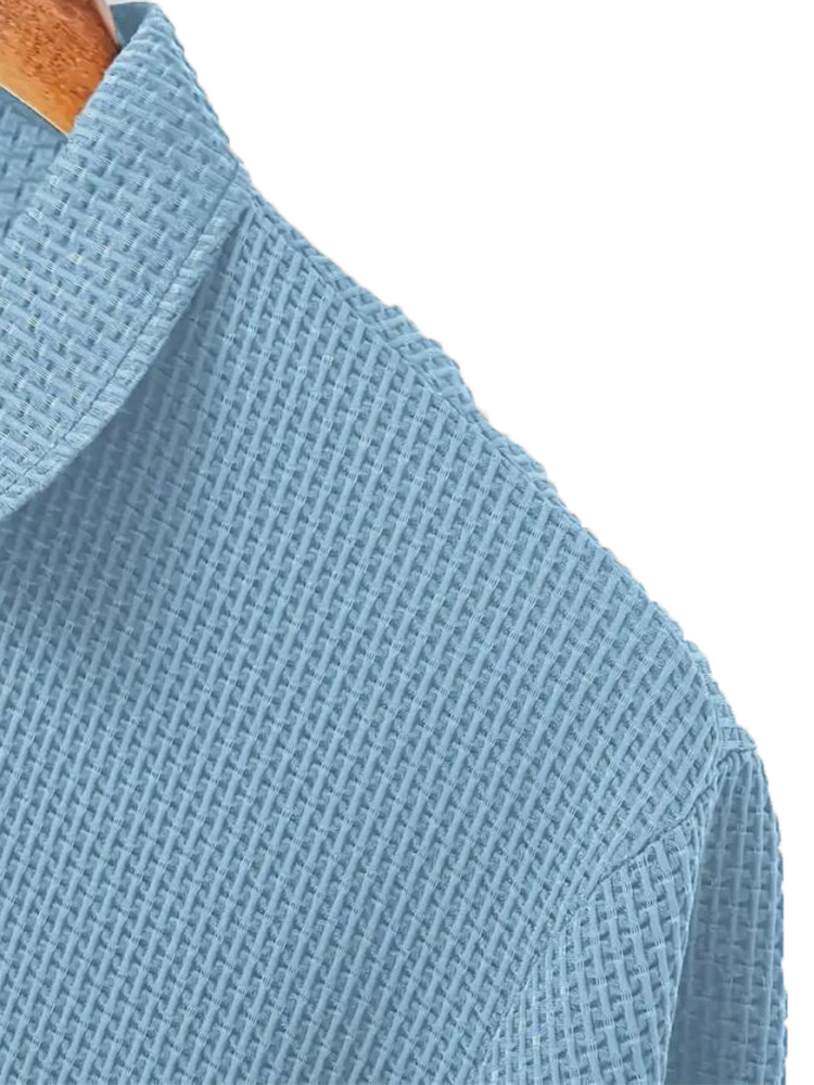 T-shirt à manches courtes pour hommes, haut d'été en soie glacée, fermeture éclair à revers, vêtements pour hommes