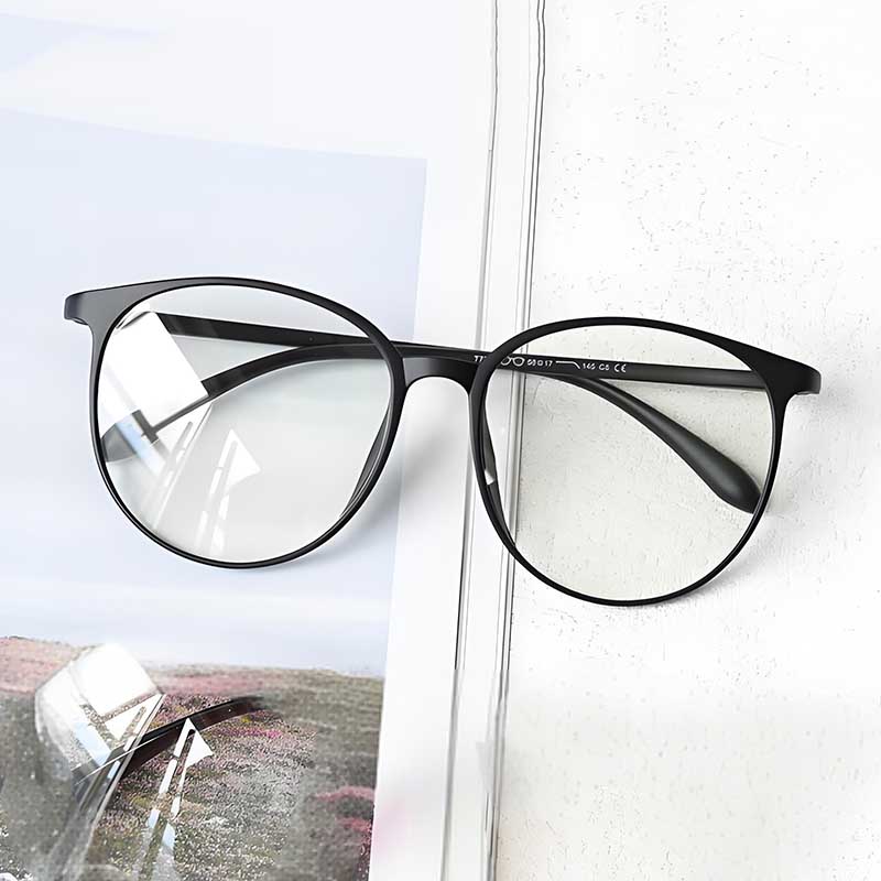 Monture de lunettes ronde surdimensionnée de 150mm pour hommes et femmes, grand visage, ultraléger TR90, mat, grande taille, monture de lunettes optiques