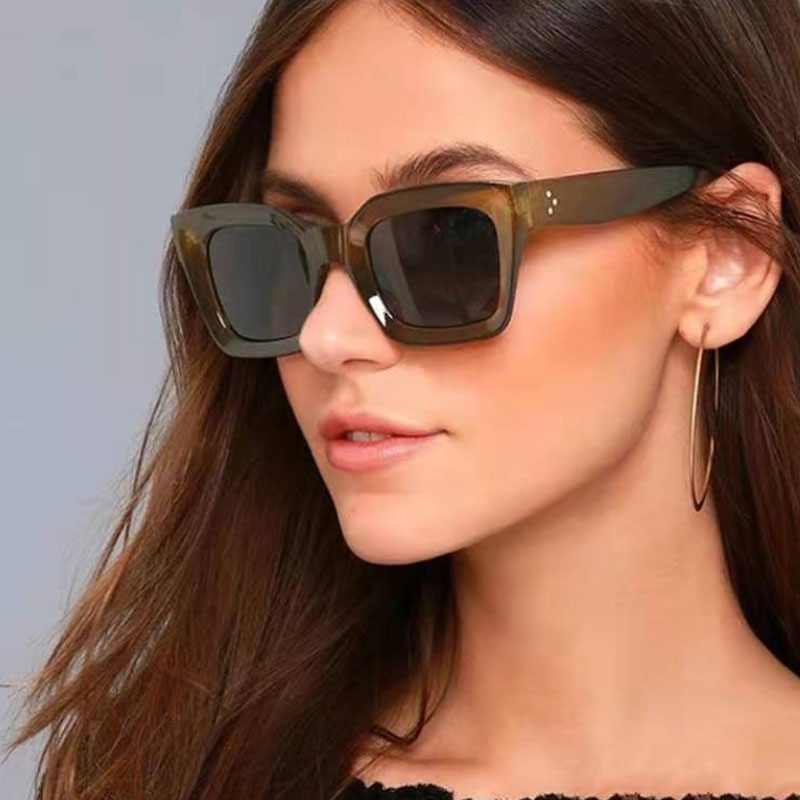 Lunettes de soleil carrées UV400 pour femmes, marque de luxe, Vintage, surdimensionnées, pour hommes, mode dames, grande monture, 2022