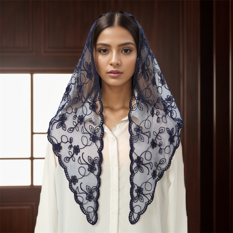Écharpe de cheveux en dentelle pour femme, bande de cheveux triangle rétro, sac à cheveux, écharpe de sauna, chapeau, photo de voyage, turban, accessoires, 2024