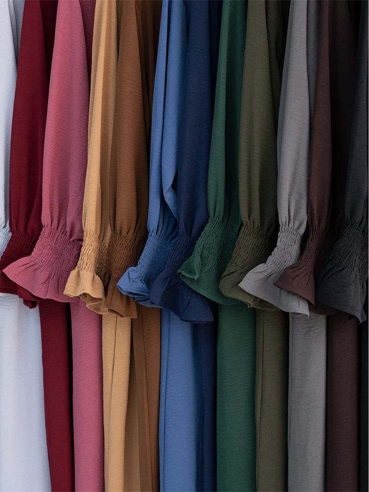 Eid Jersey solide modeste sous Abaya dubaï 2024 Palestine femmes vêtements islamiques caftan musulman robes intérieures Robe Femme Musulmane