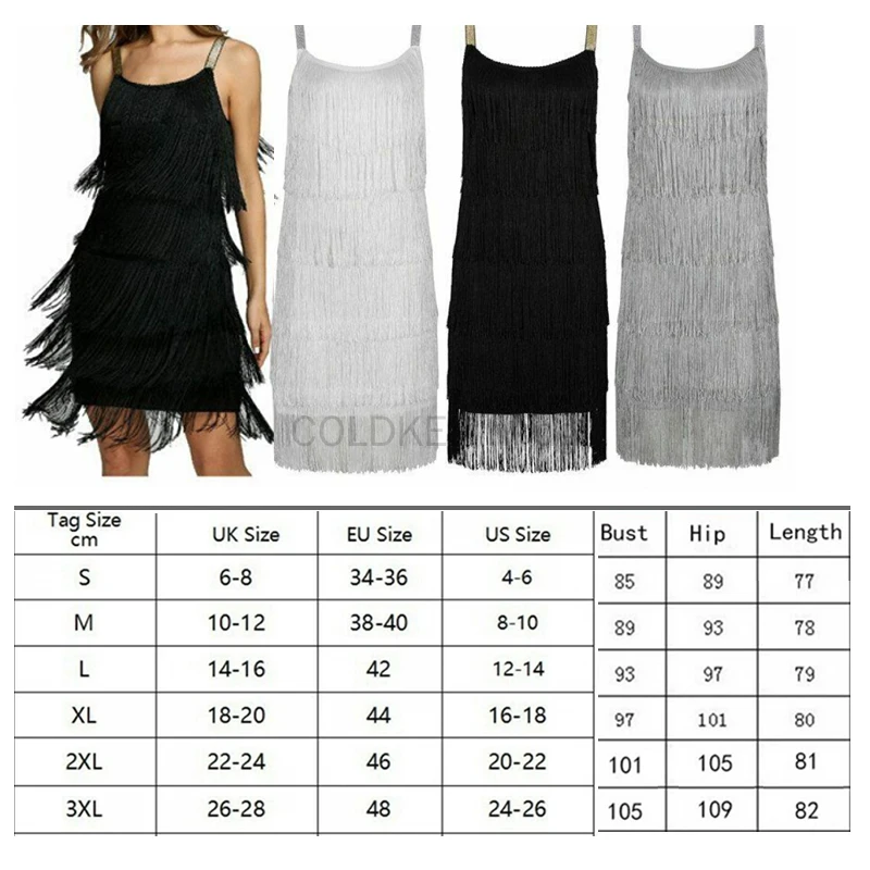Robe courte à franges pour femme, style Charleston, sexy, sans manches, avec pompons, idéale pour cocktail, fête à l'inspiration Great Gatsby, été, costumes de danse
