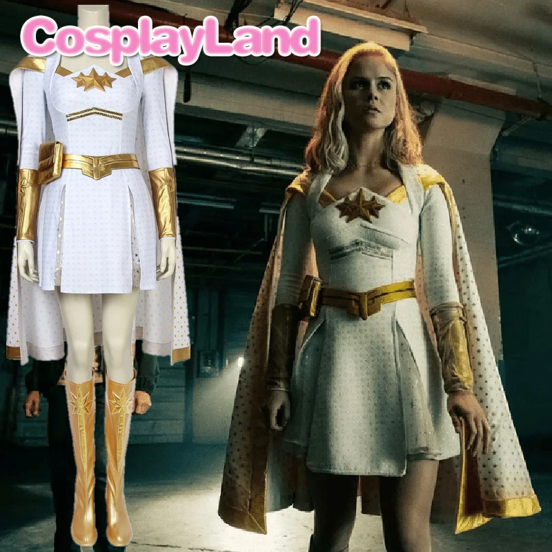 Les garçons Costume tenue Starlight Annie janvier Cosplay Costume les sept Annie robe Halloween cape adulte femmes jupe ceinture bottes