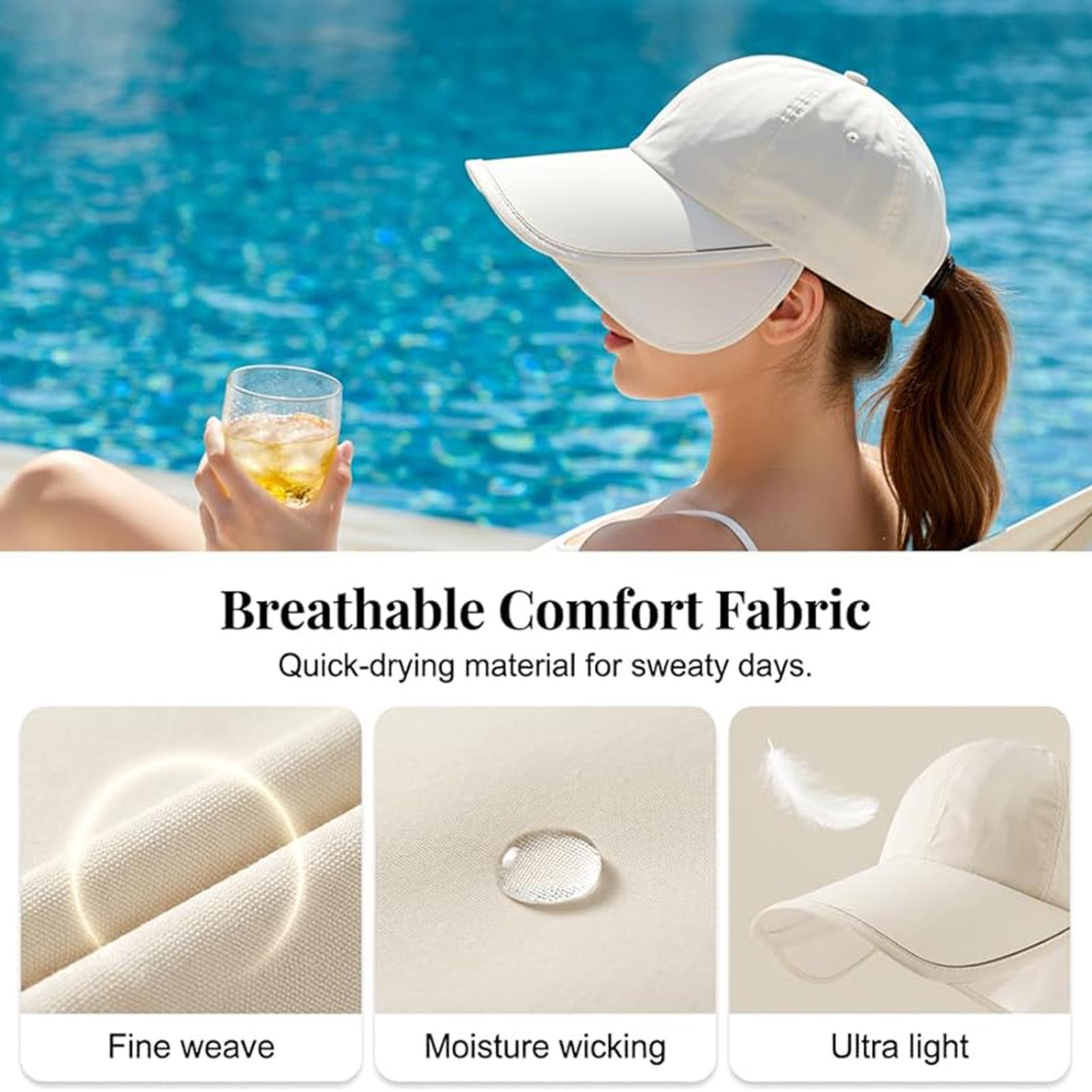 Chapeau pare-soleil, protection UV, respirant, léger, à large bord, pour le cyclisme, la pêche, le camping, les golfeurs, les sports de plein air