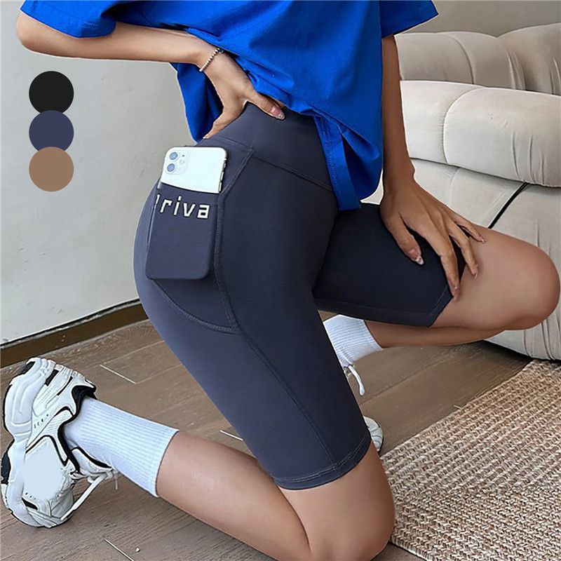 Short de sport de Yoga pour femmes, taille haute, Fitness, décontracté, Streetwear, pantalon court, serré, pantalon d'entraînement pour dames