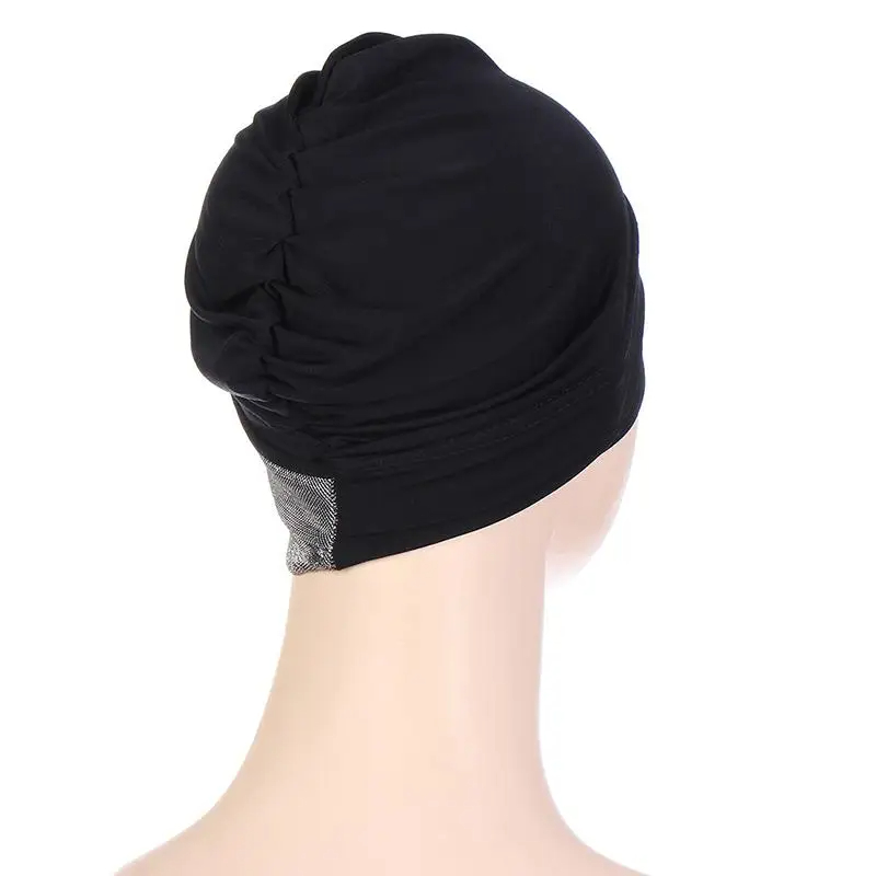 Turban Musulman avec Croix Frontale pour Femme, Casquette Hijab Intérieure Islamique, Sous-Foulard Arabe