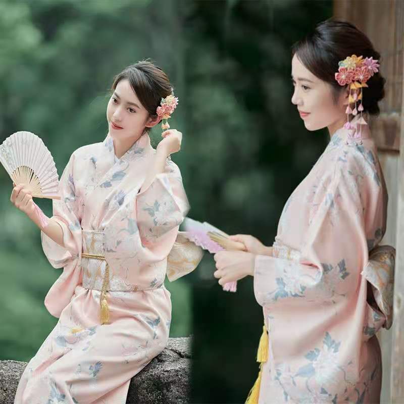 Kimono traditionnel japonais pour femmes, robe chemisier cosplay, vêtements de photographie, robe de soirée, mode estivale