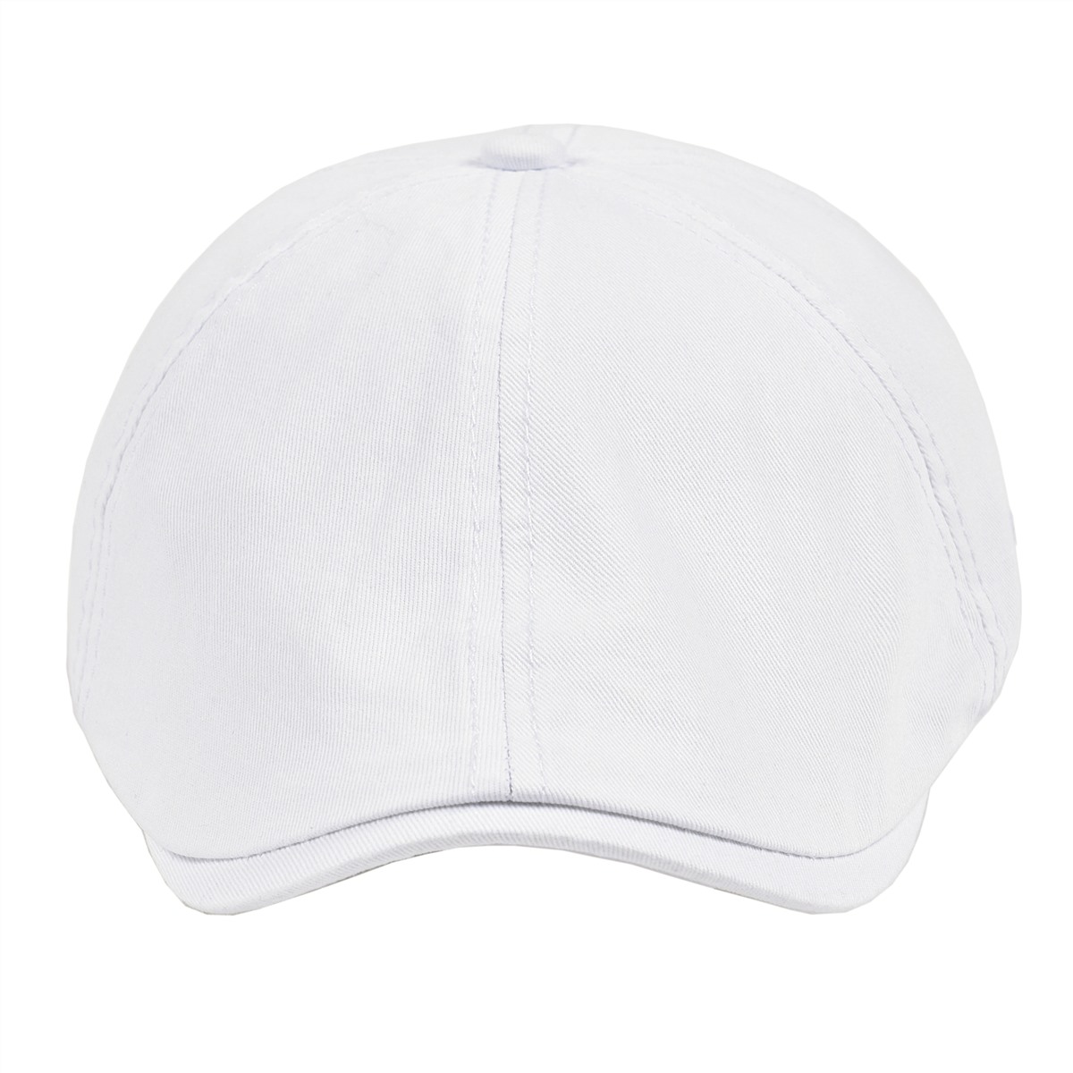VOBOOM chapeau plat pour hommes casquette de gavroche classique casquettes de Golf sergé coton classique Ivy chapeaux Cabbies casque béret décontracté blanc