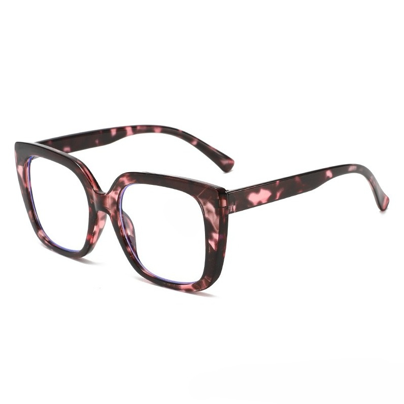 Lunettes de lecture carrées à monture large pour femmes et hommes, lunettes de presbytie surdimensionnées élégantes, verres de vue à la mode