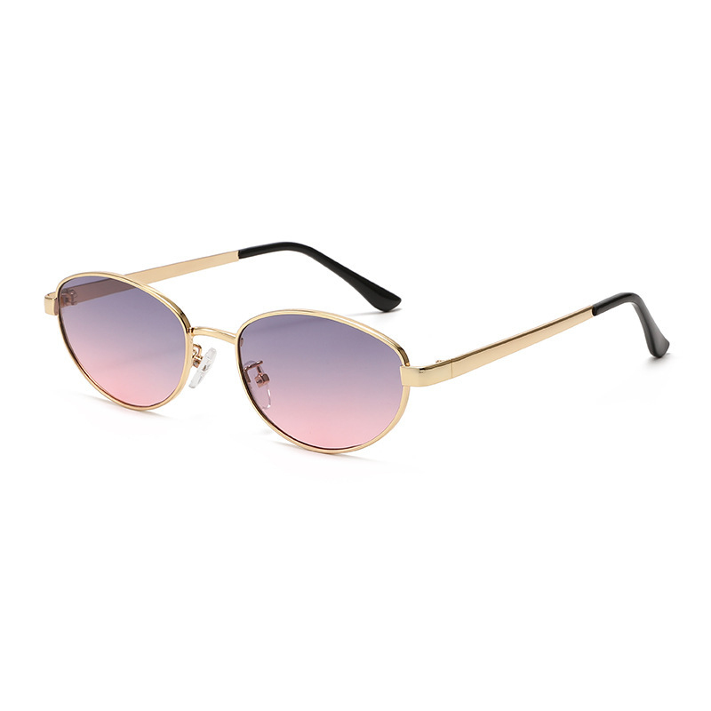 Lunettes de soleil simples en métal, toutes occasions, à la mode, pour myopie, avec correction personnalisée de -0 à -6.0
