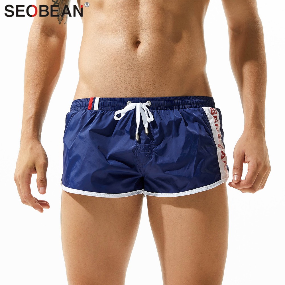 SEOBEAN Shorts hommes Shorts de plage tissus en Nylon à séchage rapide hommes conseil Shorts Homme Style décontracté ample Joggers Shorts