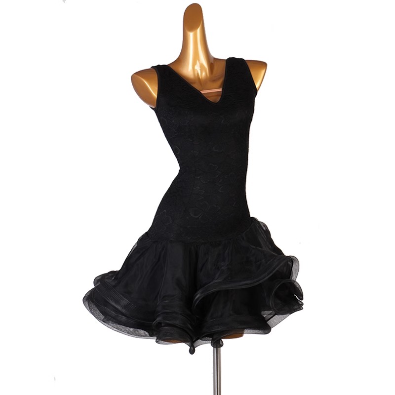 Robe de danse latine pour femmes, jupe de danse pour filles, debout, salle de Rh, vêtements de danse pour filles, vêtements de scène de sport de fête trempés, pratique du Rh