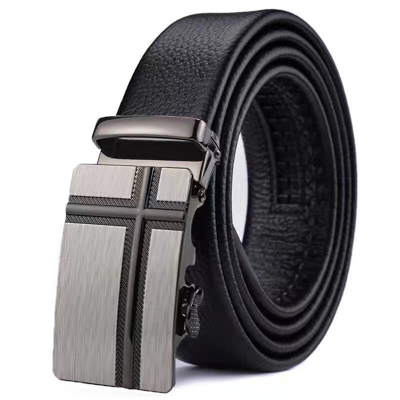 Ceinture pour hommes d'affaires, ceinture de marque de luxe authentique, boucle en métal, ceinture en cuir PU de haute qualité, ceinture souple pour pantalons cargo et jeans
