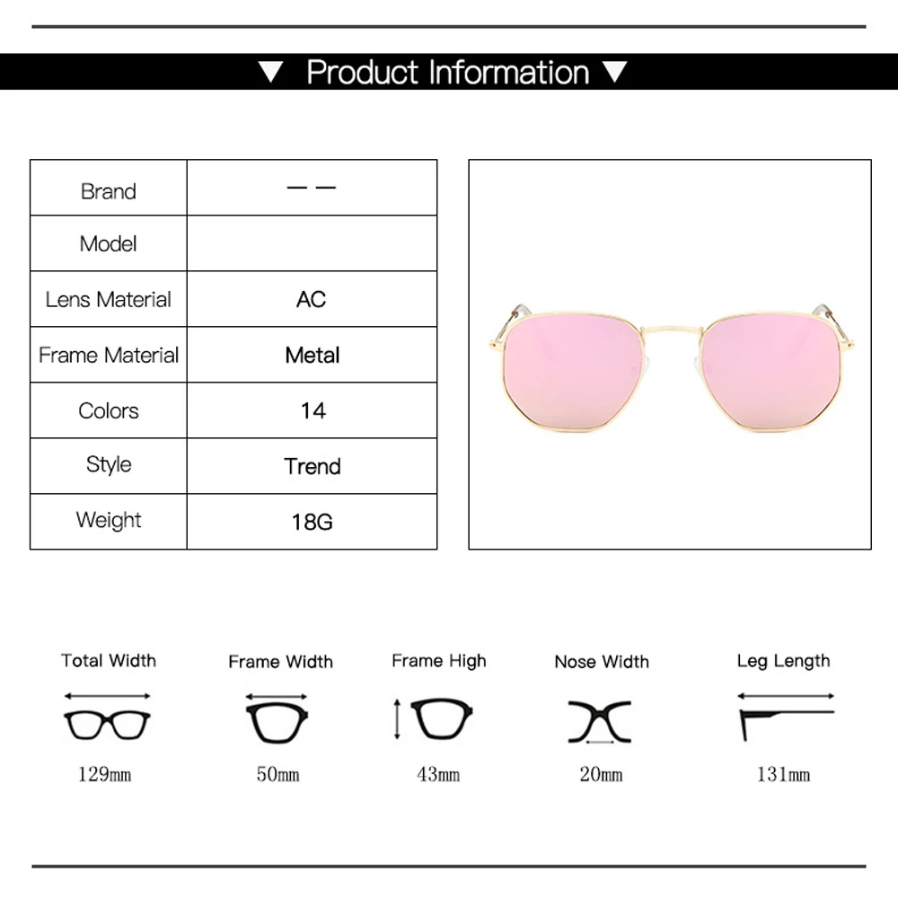 Lunettes de soleil classiques vintage en métal pour femmes, lunettes de conduite de créateurs, lunettes pour femmes