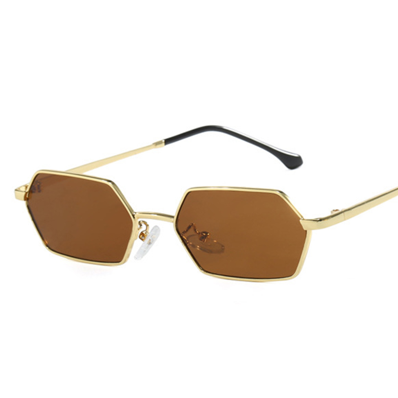 Lunettes de soleil rétro carrées pour femmes, lunettes de soleil polygonales noires, nuances vintage, lunettes SAINT, UV400