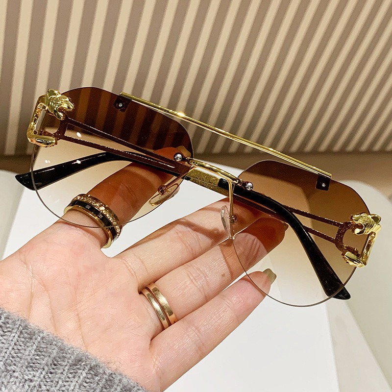 Sans monture femmes Lunettes De Soleil De luxe concepteur Vintage Uv400 hommes Lunettes De Soleil Lunette nuances De Soleil Femme Gafas De Sol Mujer Lentes
