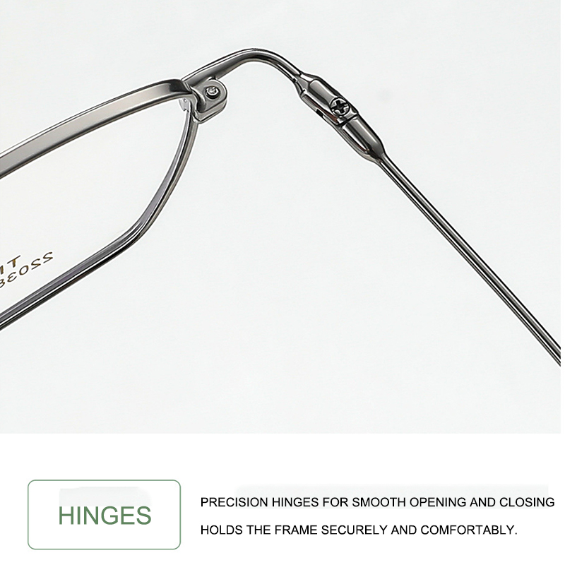 Lunettes de luxe pour hommes d'affaires, monture complète, Design sans vis, Ultra-légères, semi-titane, mode décontractée, tendance, carrées, nouveau Style