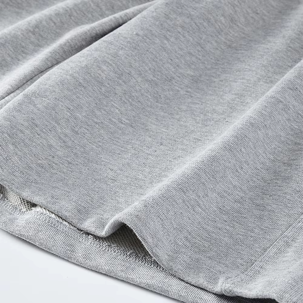 Short de sport pour hommes quatre saisons Fitness ample pur noir tricoté coton short décontracté Streetwear short de sport