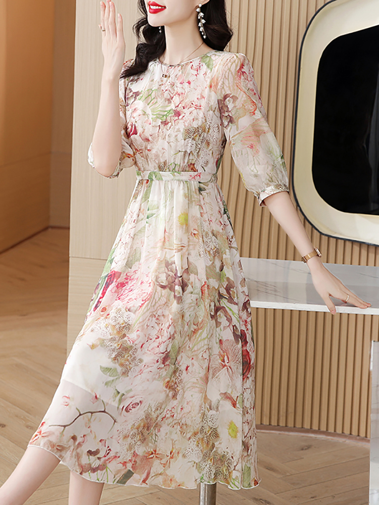 Robe de soirée rose une pièce pour femme, élégante, décontractée, festival, éducative, mode, chic, coréenne, luxe, fête, été, nouveau, 2024