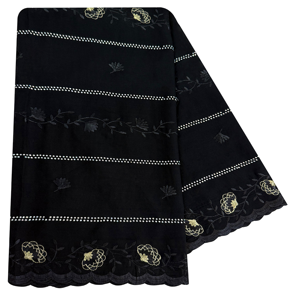 Nouveau style floral 2026 KASHKHA – Foulard brodé 100 % coton, style africain, pour la prière, Dubaï