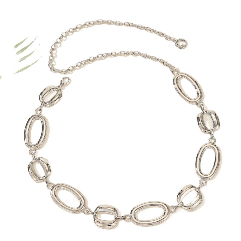 Ceinture polyvalente à la mode pour femmes, rétro classique, chaîne de taille en métal, chaîne épaisse pour robes
