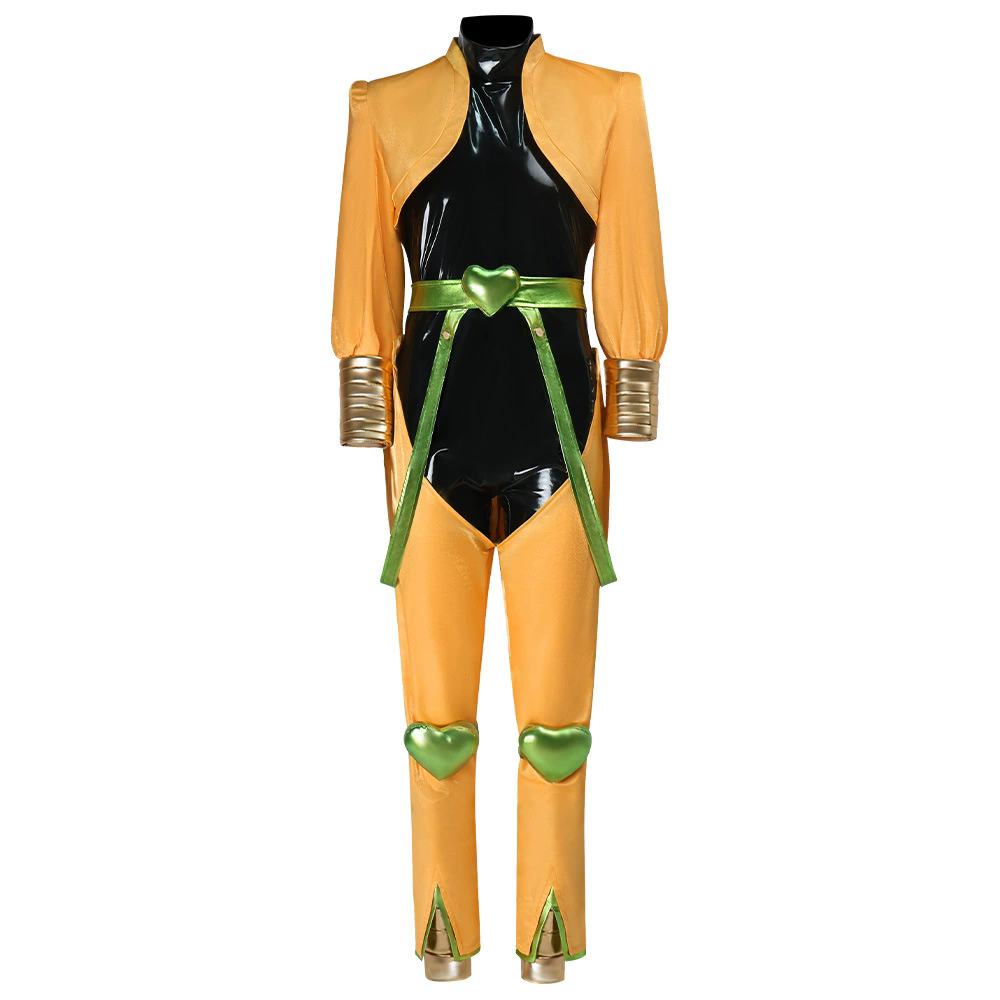 Costumes de Cosplay Anime Dio Brando, uniforme jaune, accessoire de fête de carnaval d'halloween pour femmes et hommes, accessoires de Cosplay