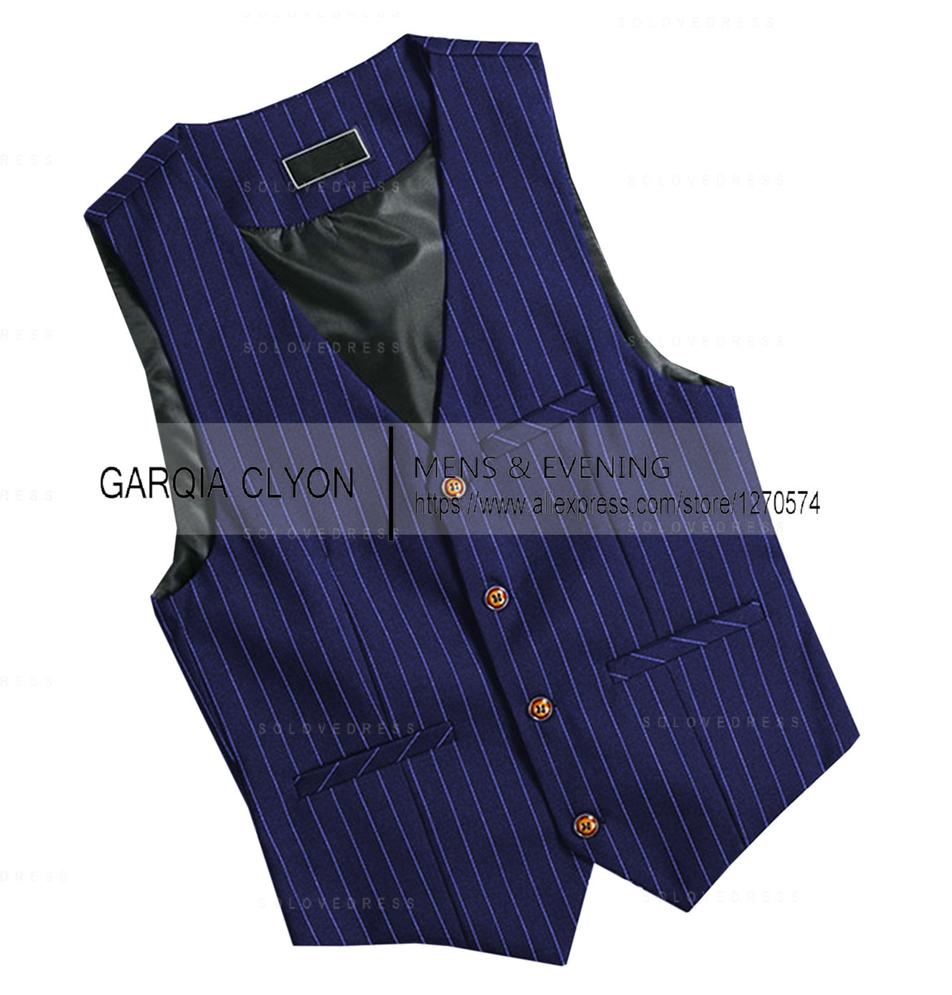 Gilet Gangster Rayé pour Homme, Coupe Slim, Formel, Business, Années 1920