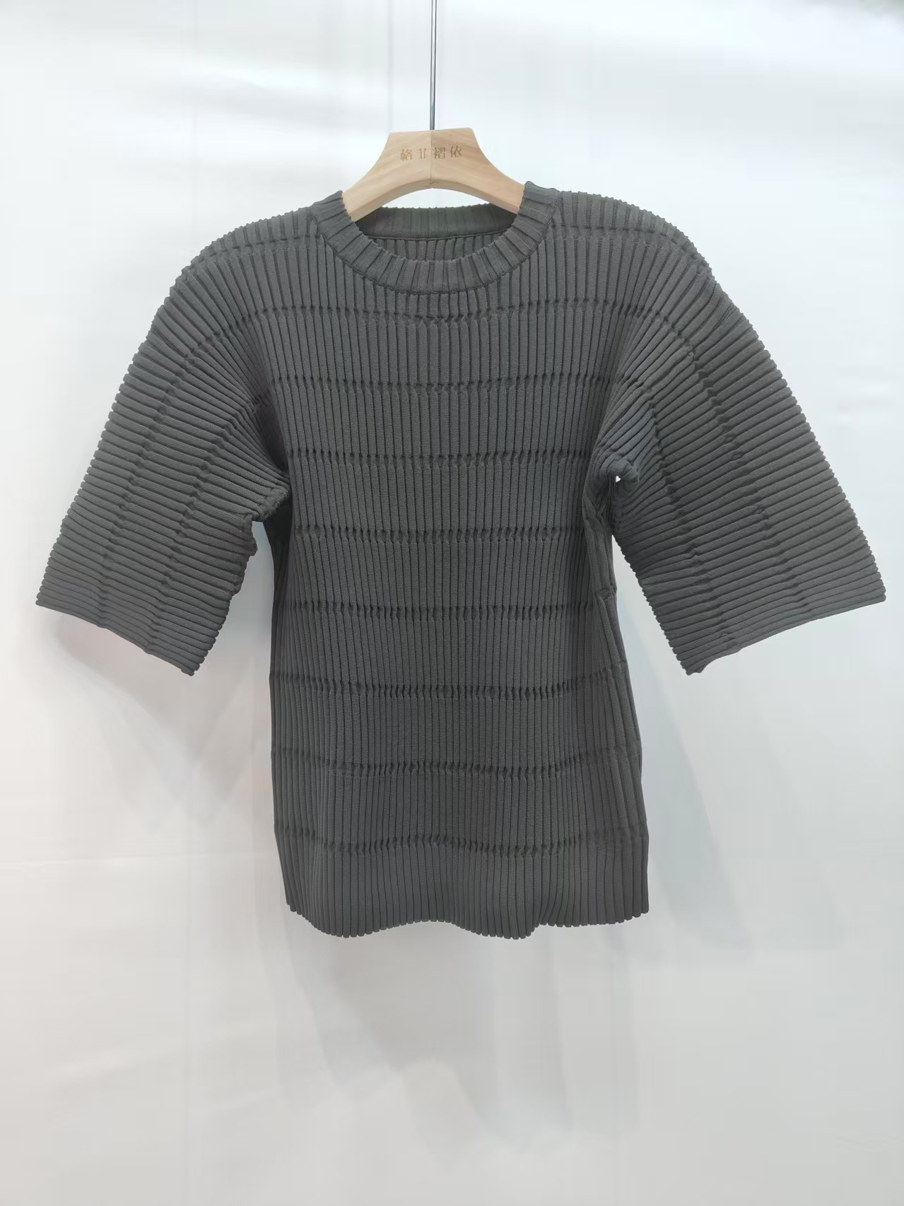 Haut en tricot polyvalent à la mode, qualité Boutique, automne 2025, Design Original de Style coréen, haut plissé surdimensionné, nouvelle collection