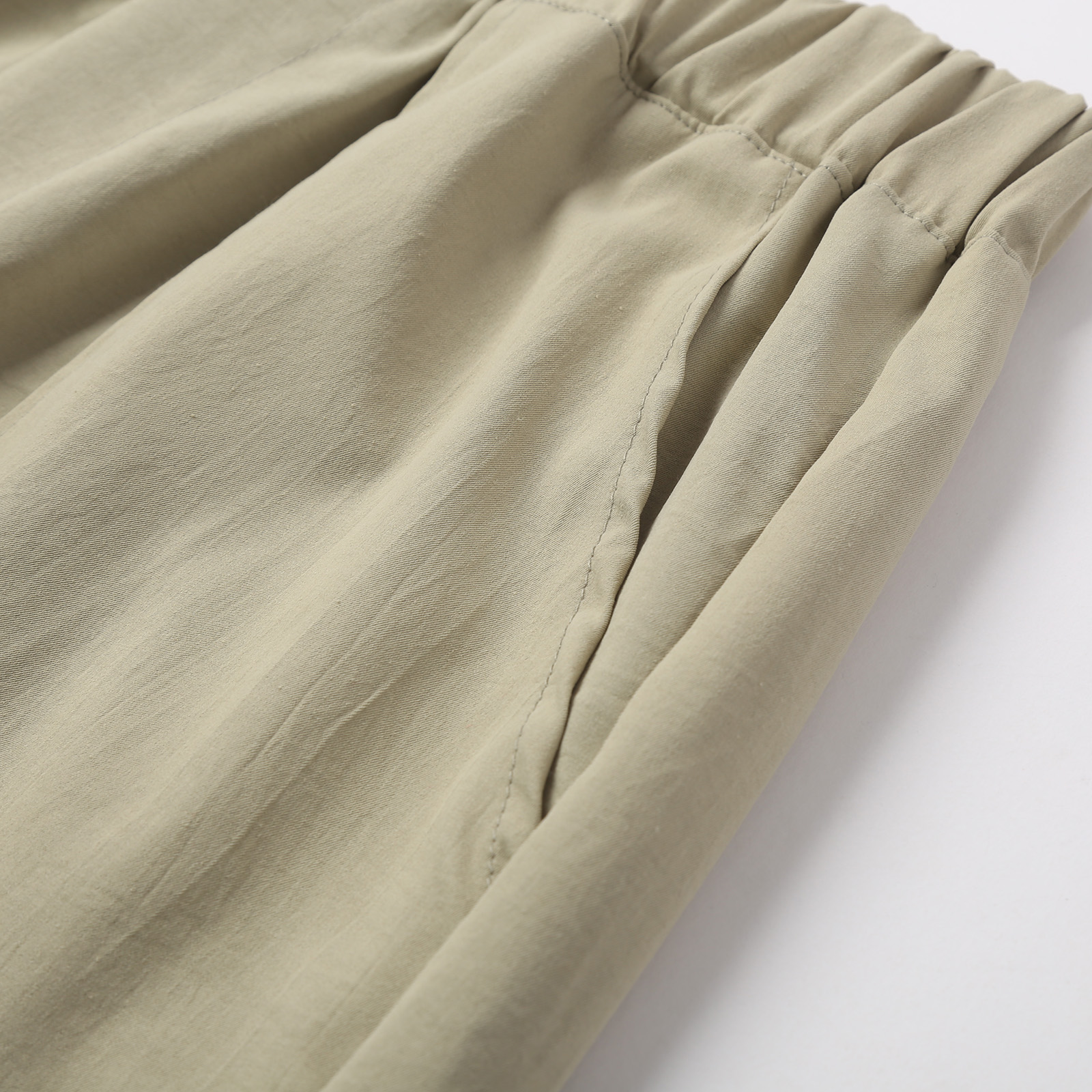 Pantalon Cargo décontracté pour femmes, taille élastique, jambe droite, avec boutons, poches zippées, vêtements de travail de randonnée en plein air, couleur unie