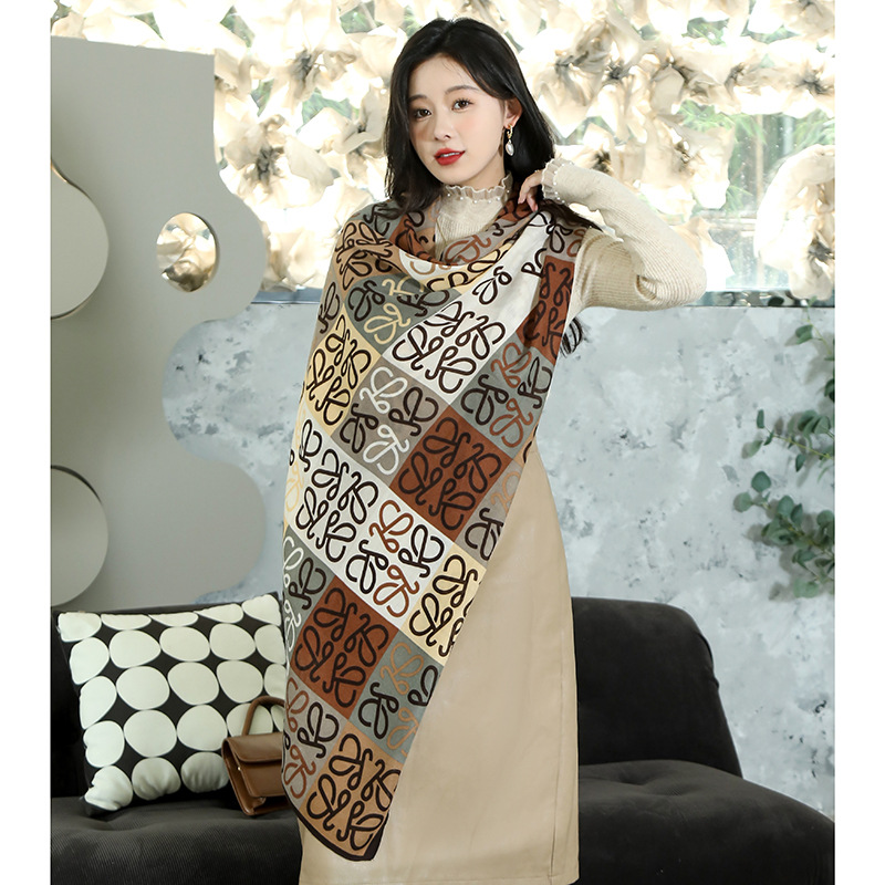Écharpe grande taille en coton et chanvre pour femme, résistante au froid, polyvalente, chaude, mode édition coréenne, cicatrice de mode, automne et hiver