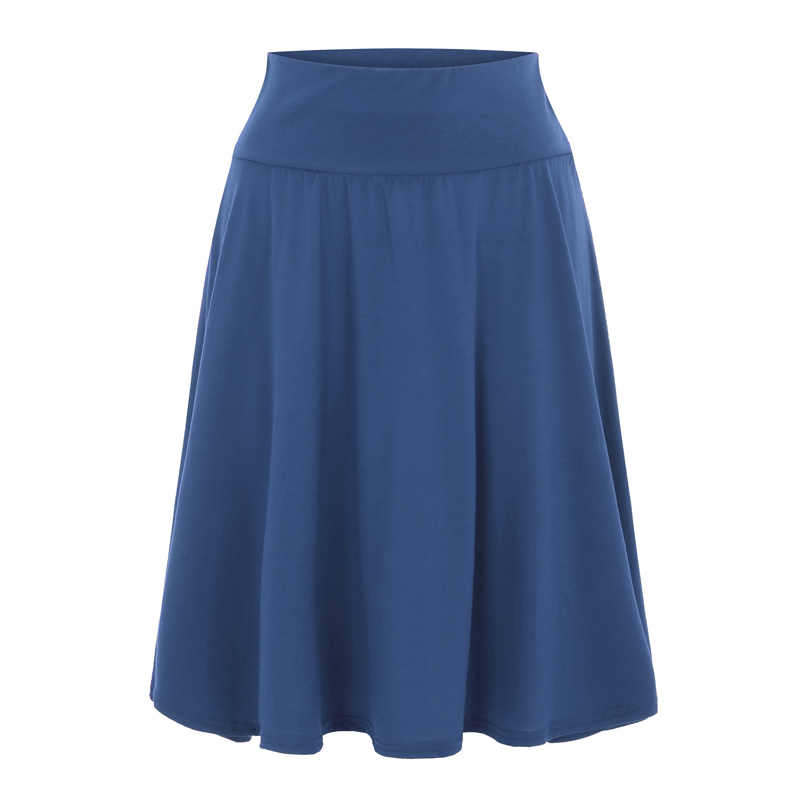 Jupes pour femmes, longueur genou, couleur unie, décontractées, taille haute, élastiques, mi-longues, 한국 동대문 고퀄 의류