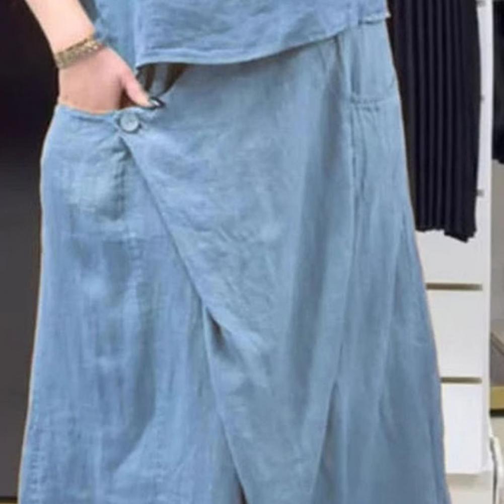 Tenue d'été pour femmes, col rond, manches courtes, haut ample, jupe Midi, ensemble décontracté 2 pièces, ensemble de salon, pull et jupes trapèze