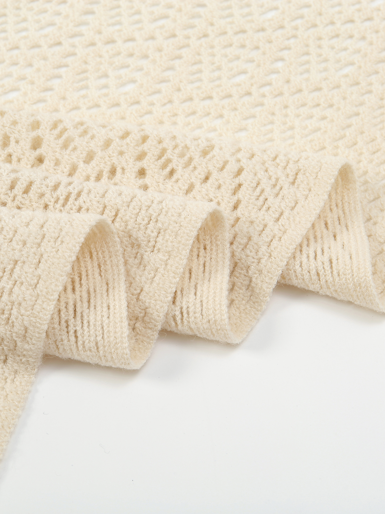 Châle long tricoté à franges, couleur unie, écharpe triangulaire pour femme, châle ajouré multifonction doux