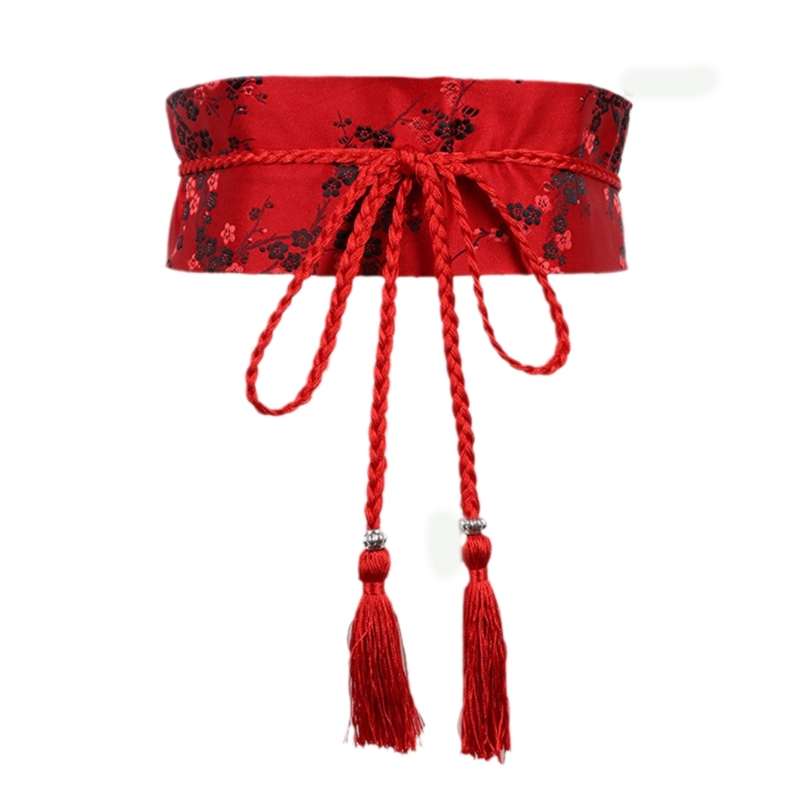Ceinture Hanfu vintage pour femmes, ceinture de style chinois élégant avec glands, accessoire pour vêtements Hanfu, dynastie Han