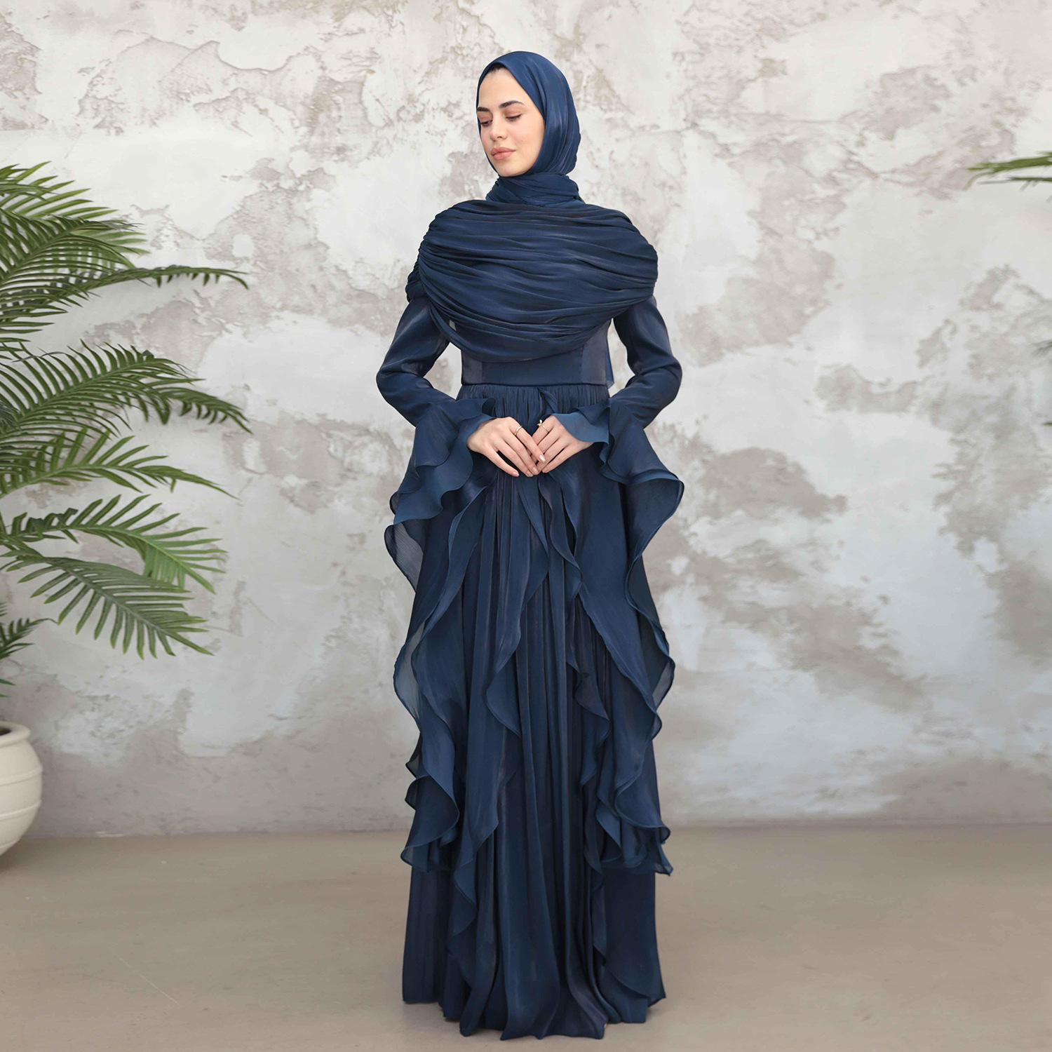 Robe de l'Aïd pour femme, Abaya musulmane unie plissée, Kaftan, Robes de fête du Ramadan, Vestidos, Maroc, Dubaï, Jalabiya, Robe arabe, Printemps 2026